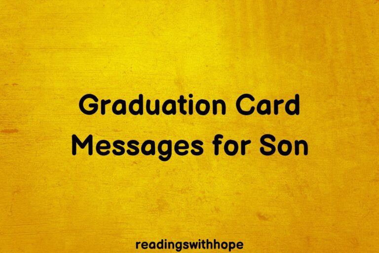 25 Graduation Card Messages for Your Son