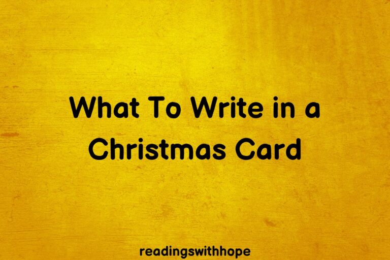 What To Write in a Christmas Card