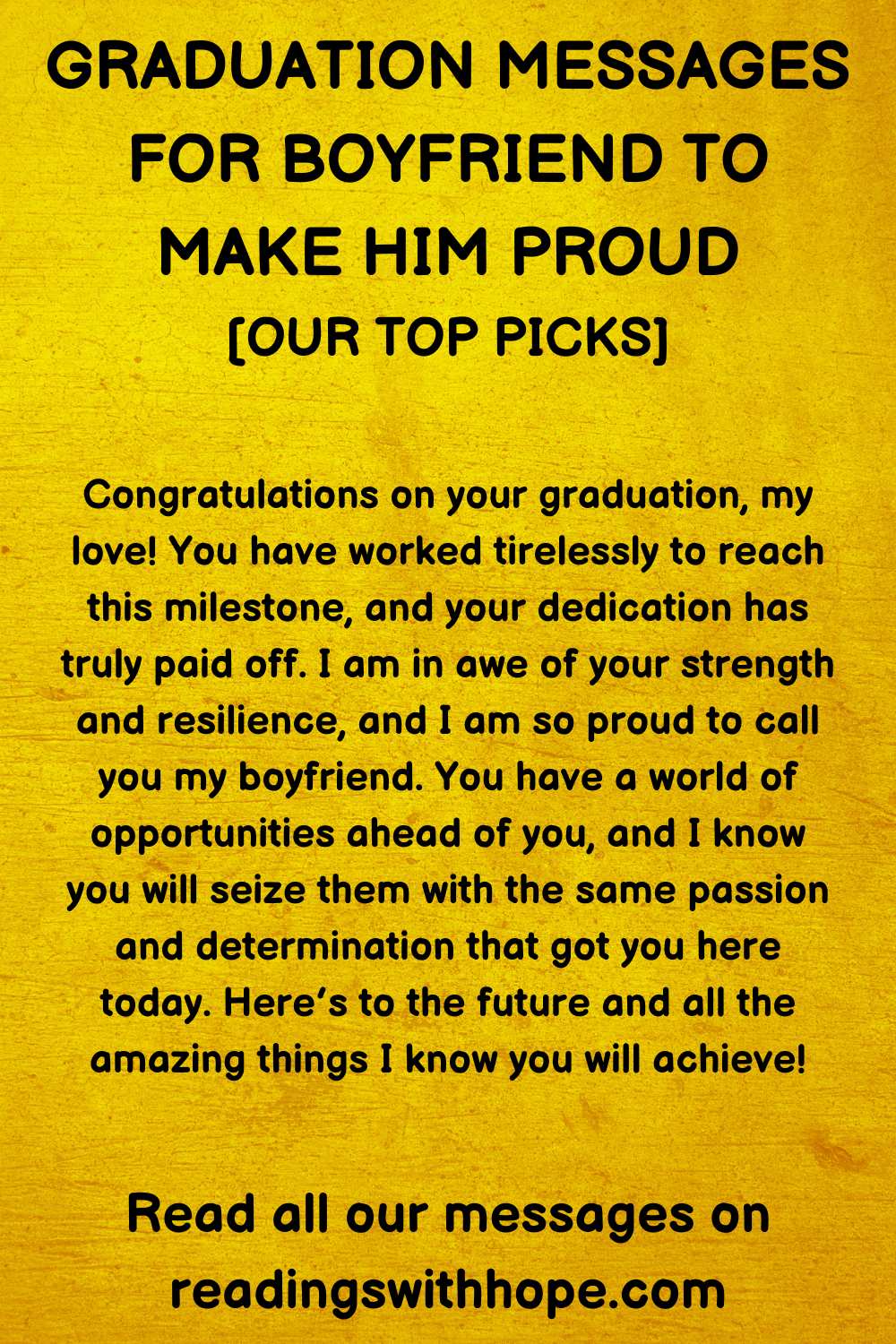 Best Graduation Messages For Your Boyfriend