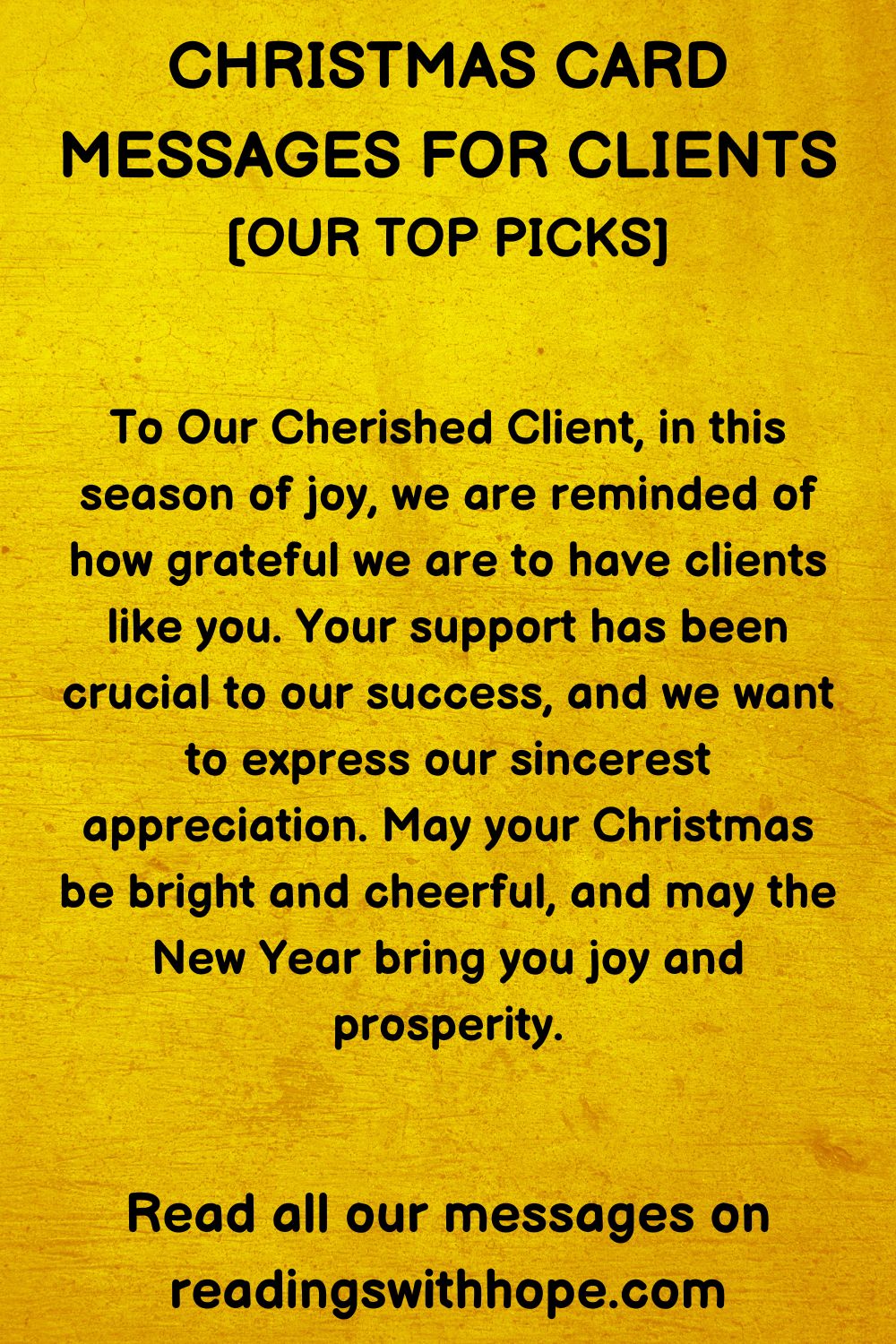 christmas card messages for clients