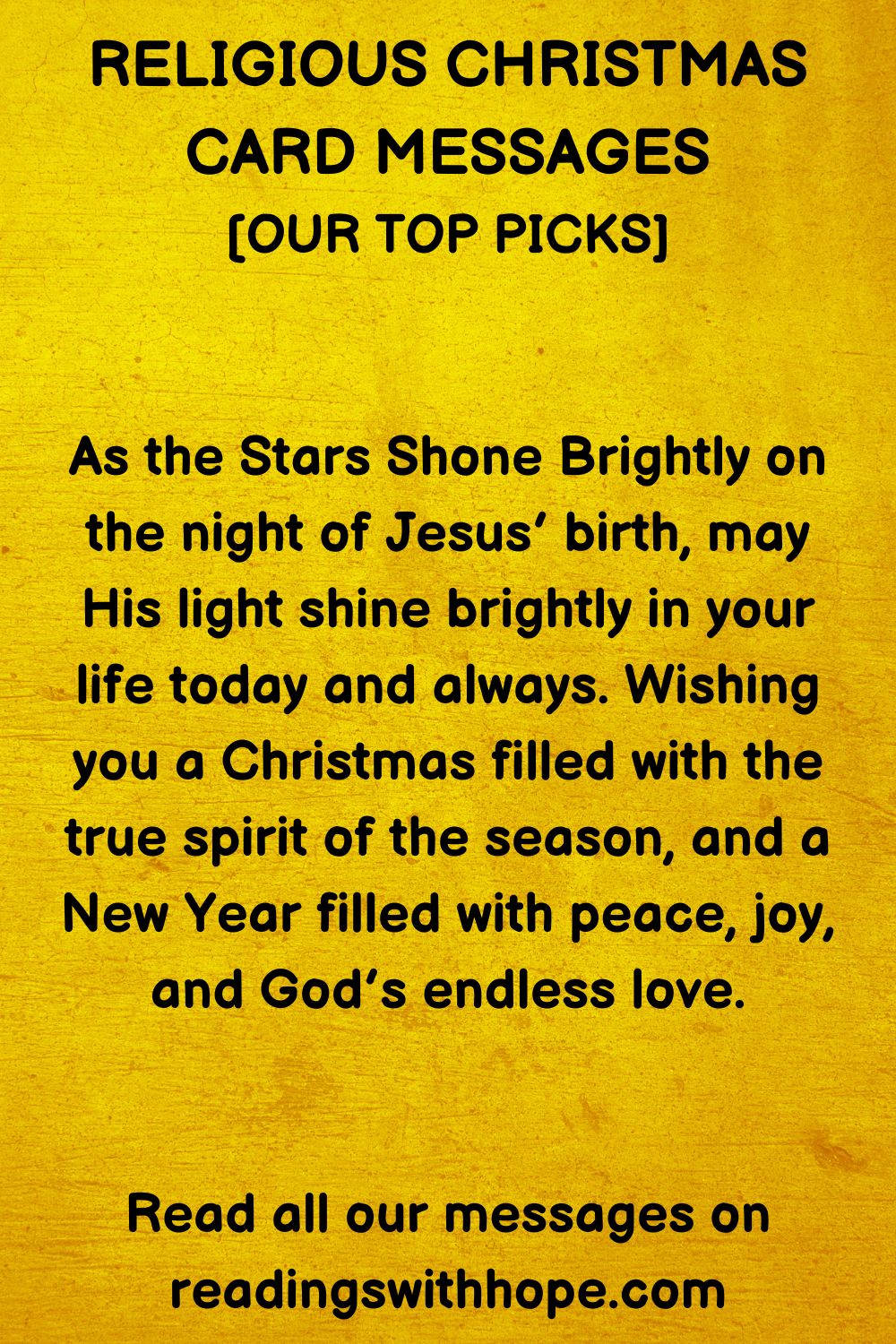 religious christmas card messages