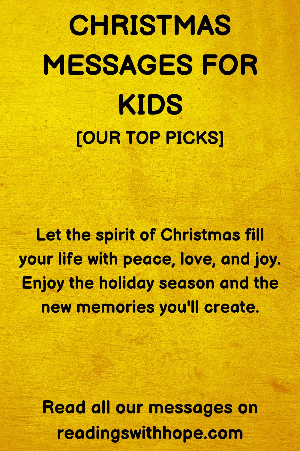 60 Christmas Messages for Kids