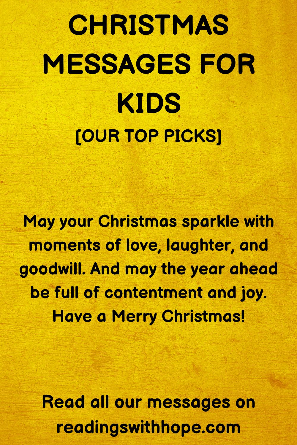 60 Christmas Messages for Kids