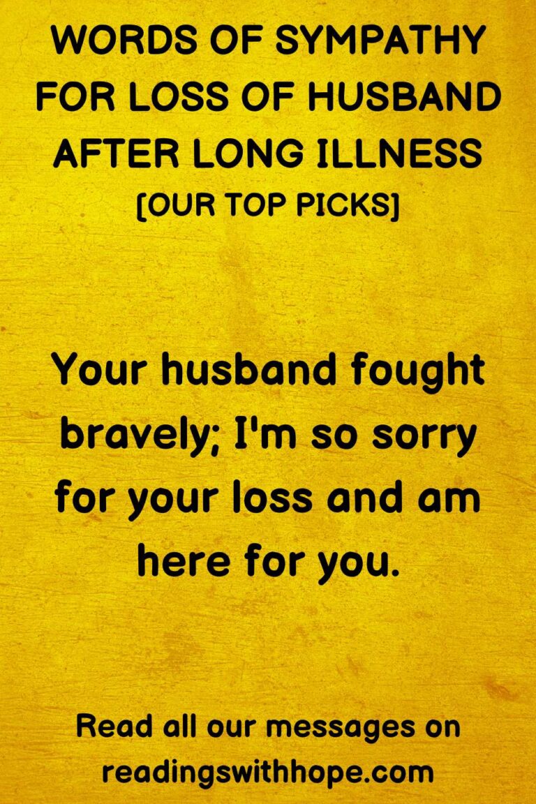 60 Condolences and Sympathy Messages For Loss of Husband