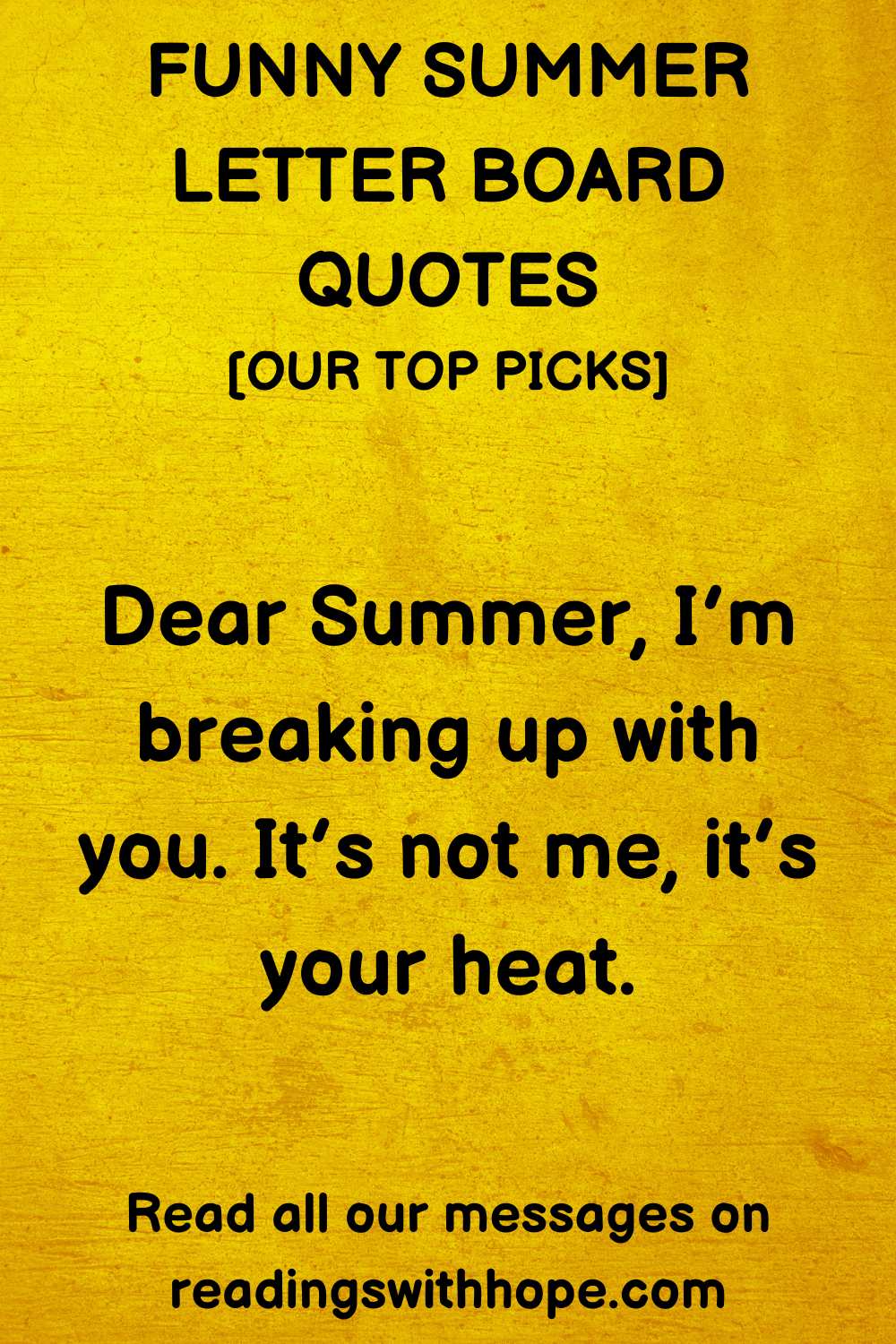 Funny Summer Letter Board Quotes
