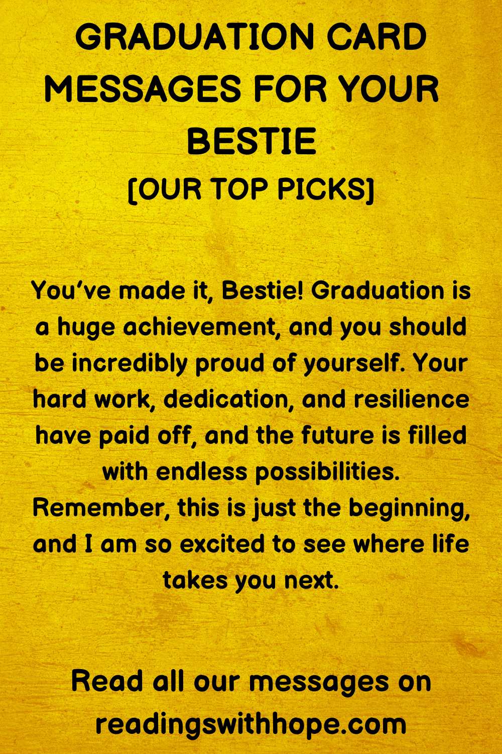 Graduation Card Message For Your Best  Friend 3