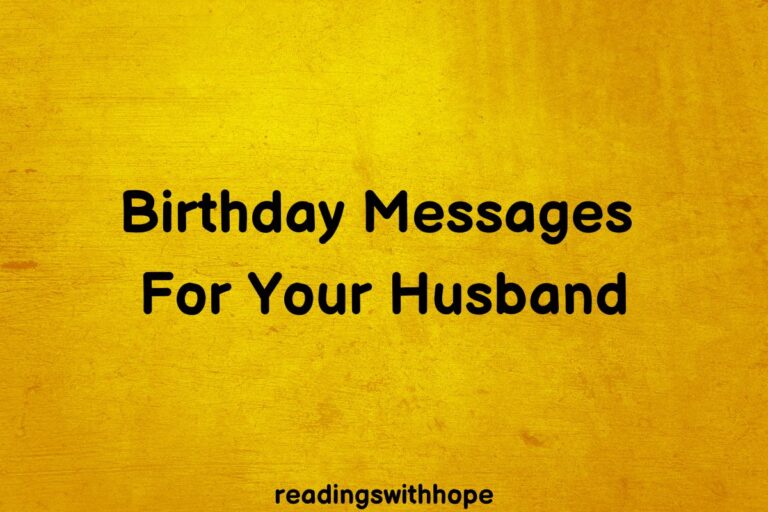 54 Birthday Messages For Your Husband