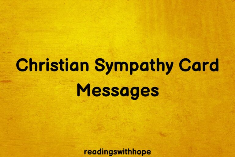 44 Christian Sympathy Card Messages