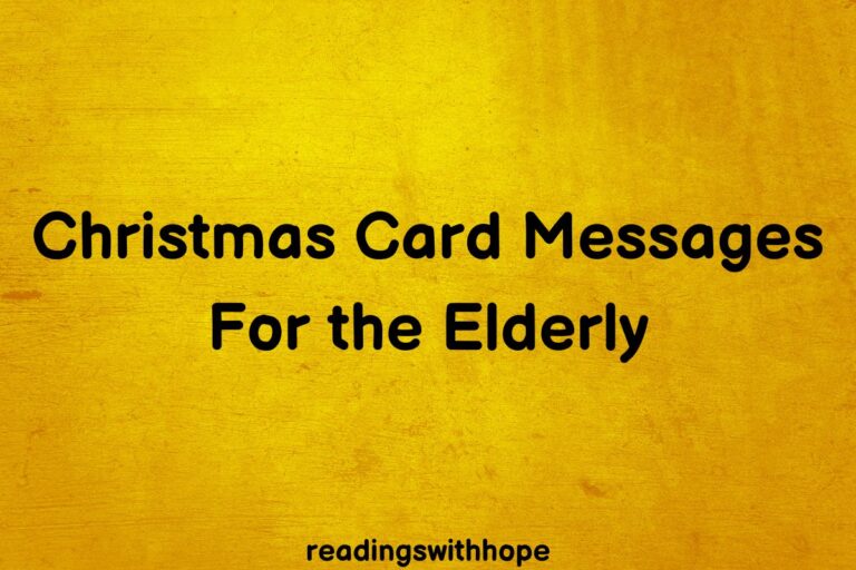 50 Christmas Card Messages For the Elderly