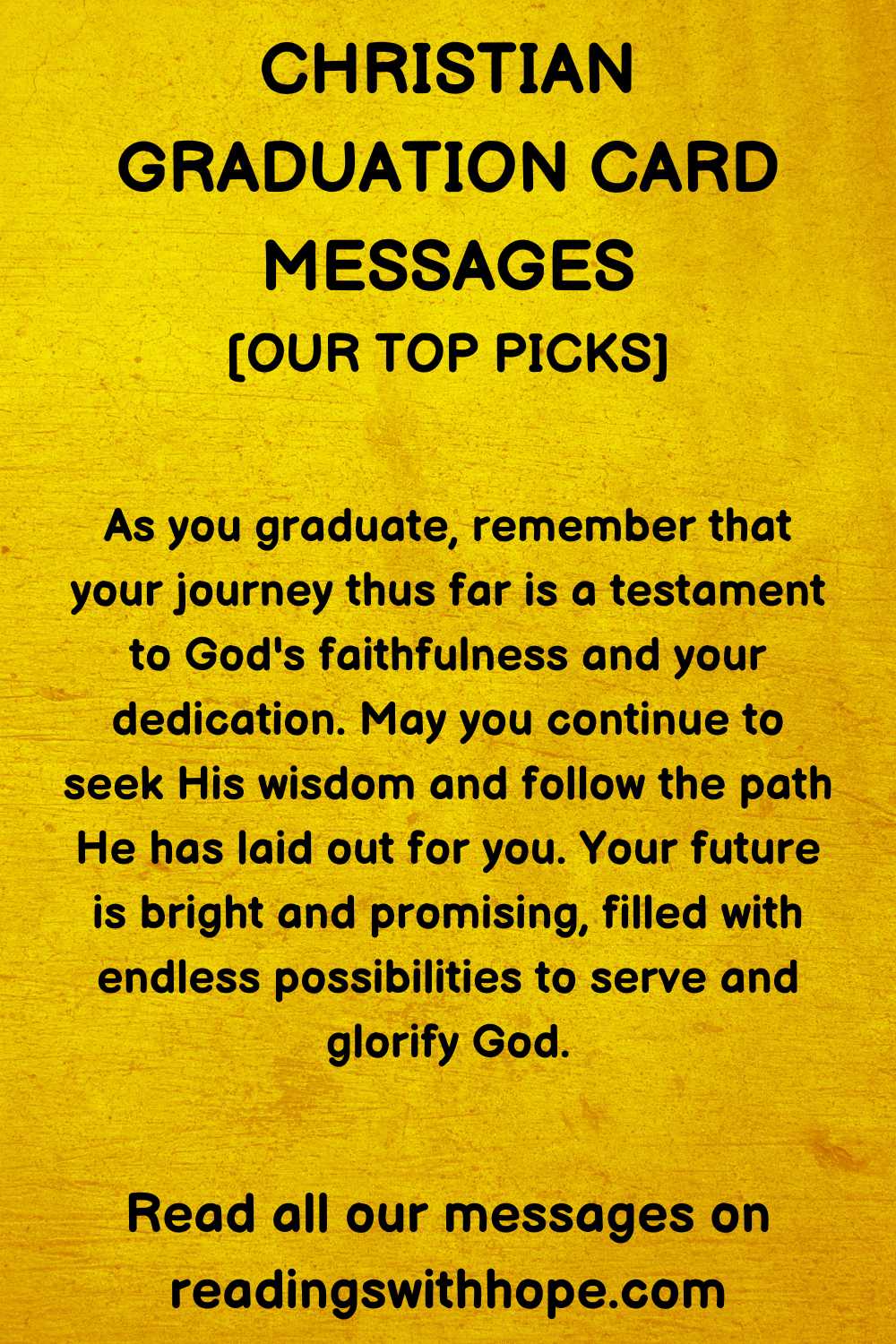 christian graduation card messages