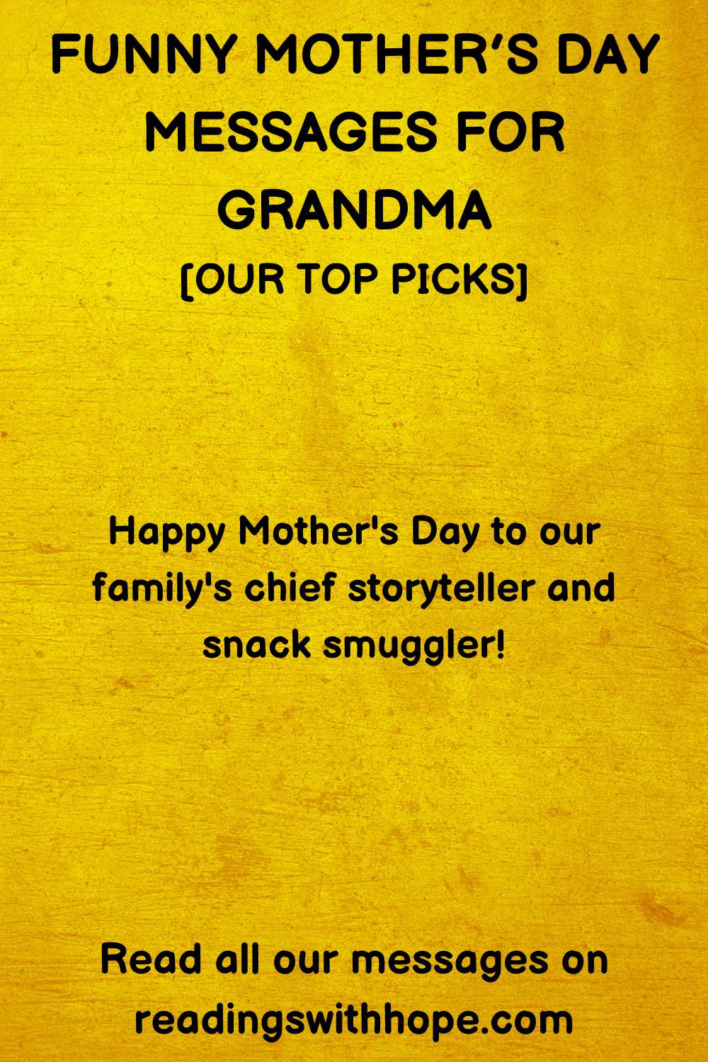 funny mother's day message for grandma