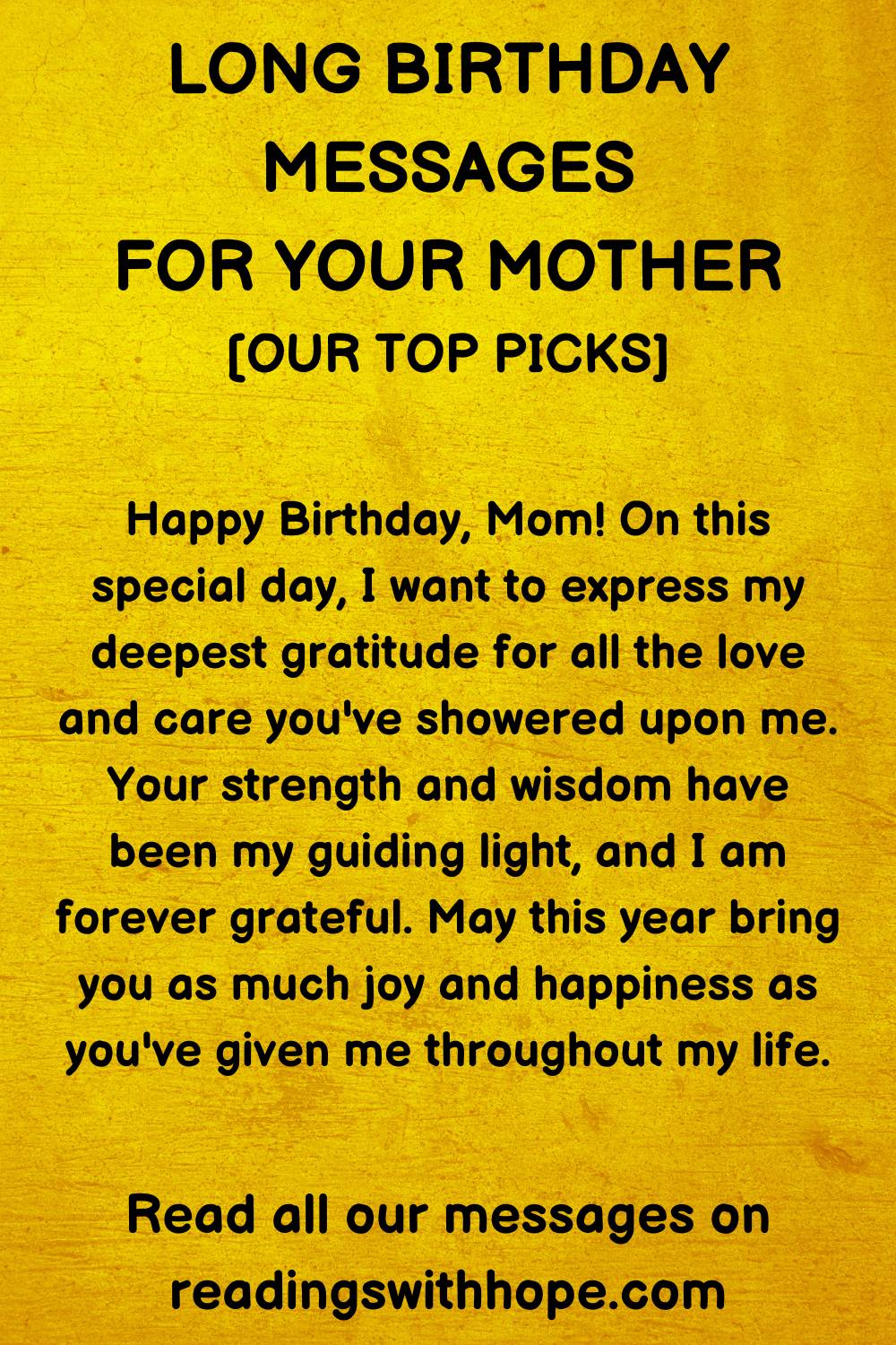 Funny Happy Birthday Messages For Mother