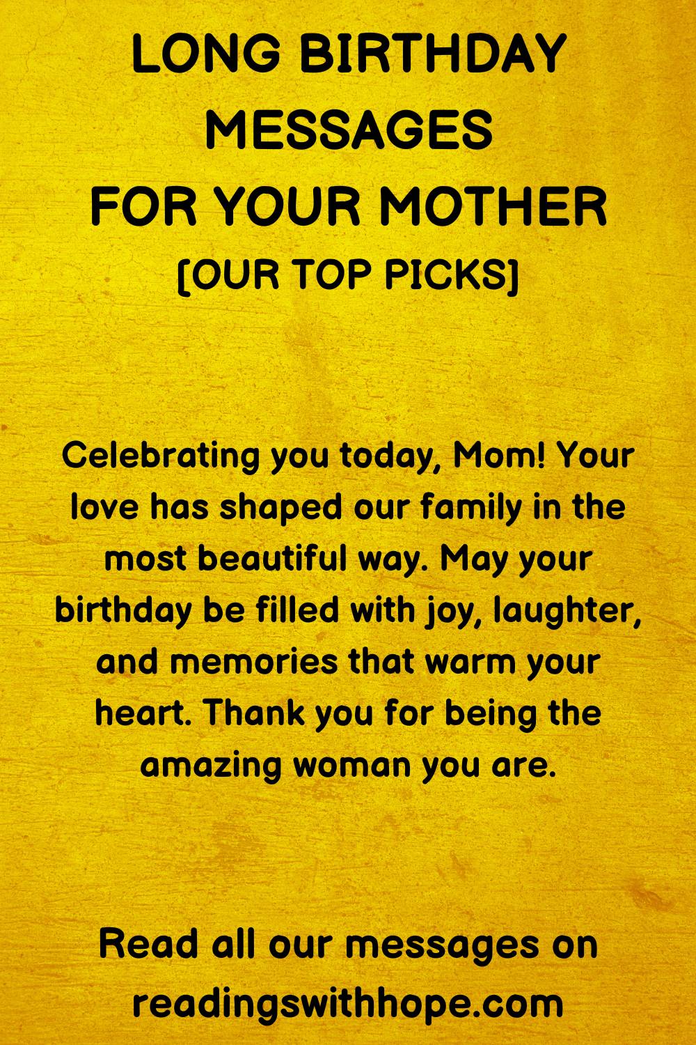 95 Happy Birthday Messages For Your Mother