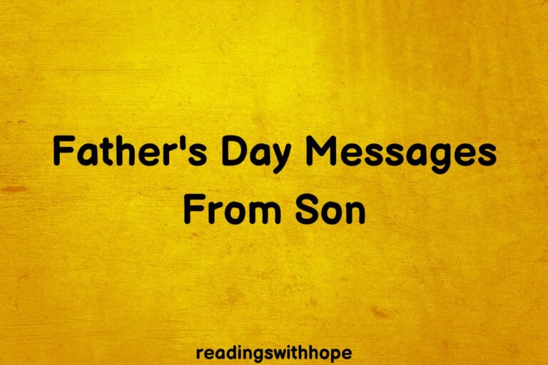 48 Father’s Day Messages From Son