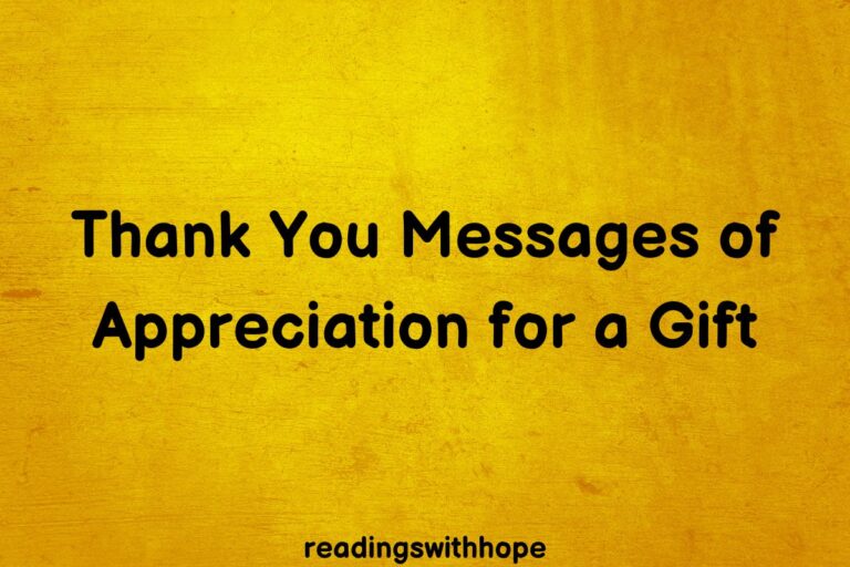 65 Thank You Messages of Appreciation for a Gift