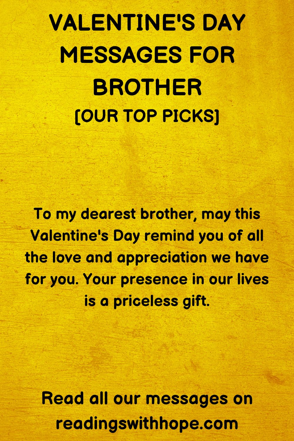 45 Valentine's Day Messages For Brother