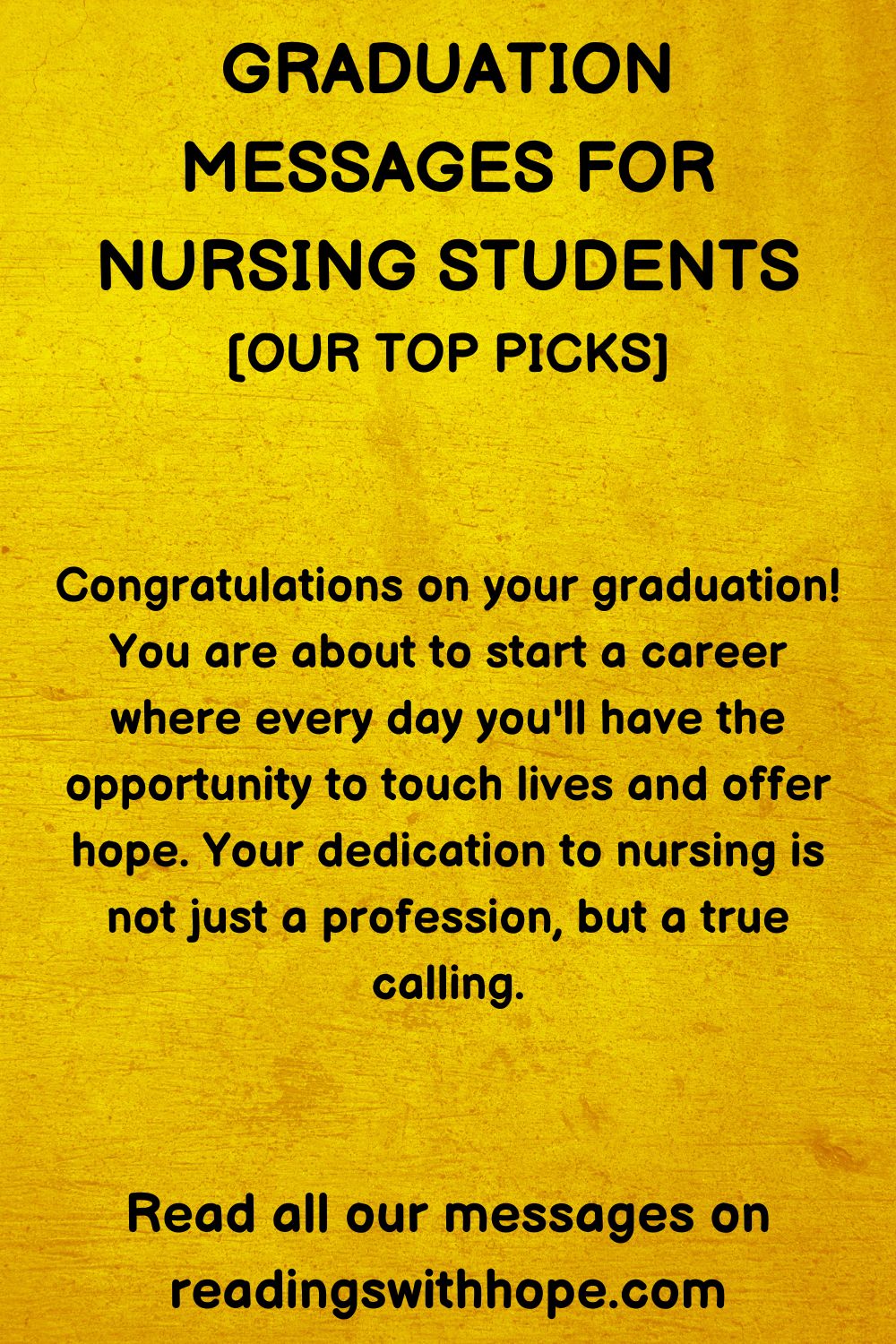 52 Graduation Messages For Nursing Students