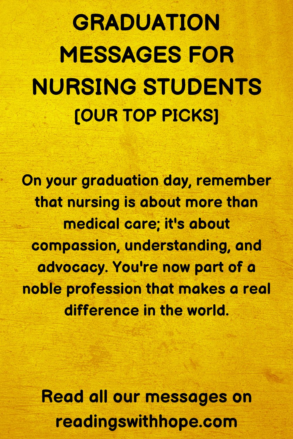 52 Graduation Messages For Nursing Students
