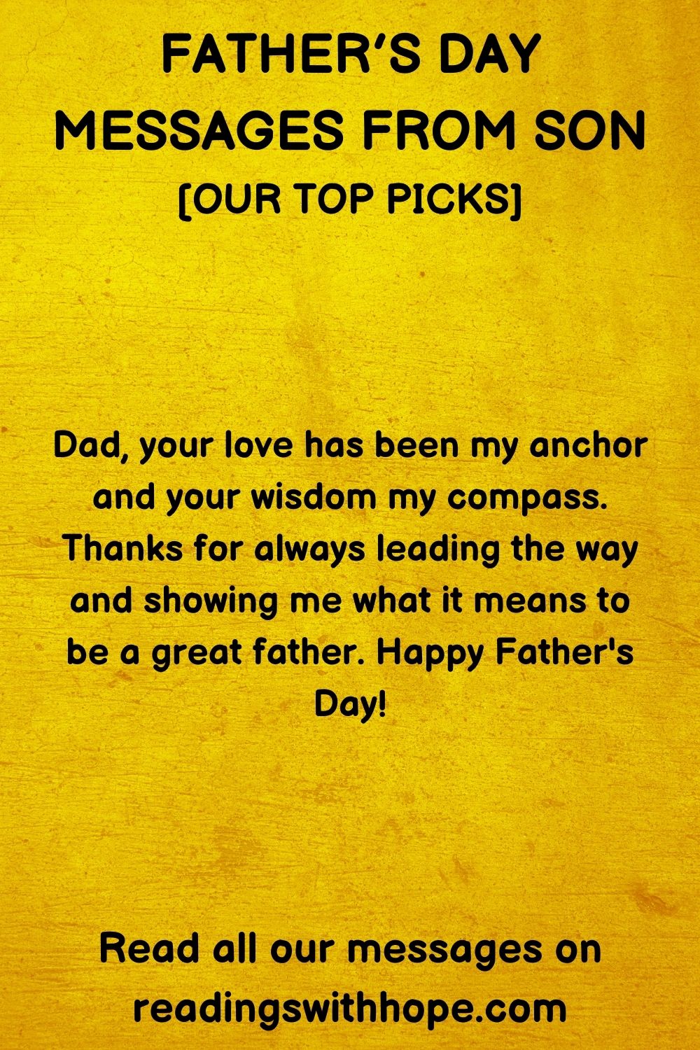father's day message from son