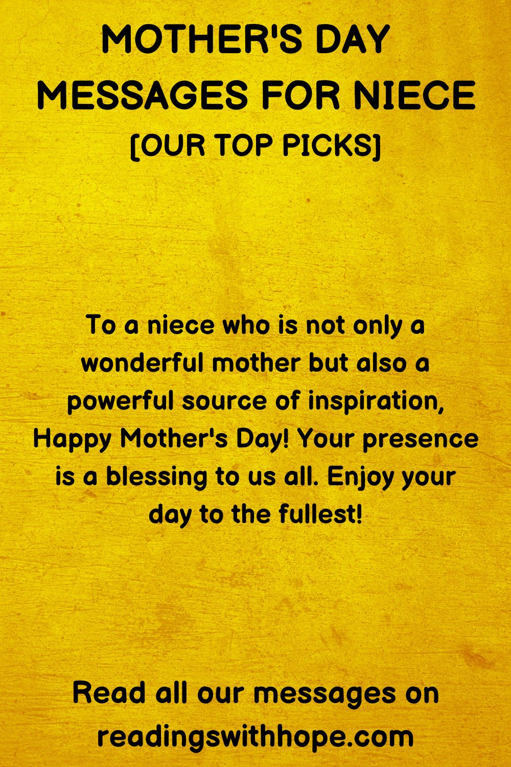 50 Mother's Day Messages for Niece