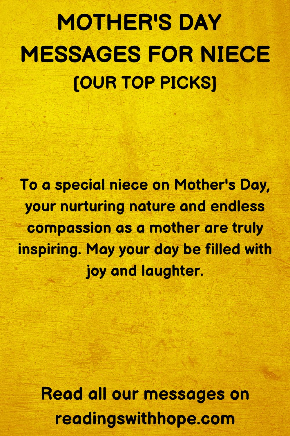 50 Mother's Day Messages for Niece