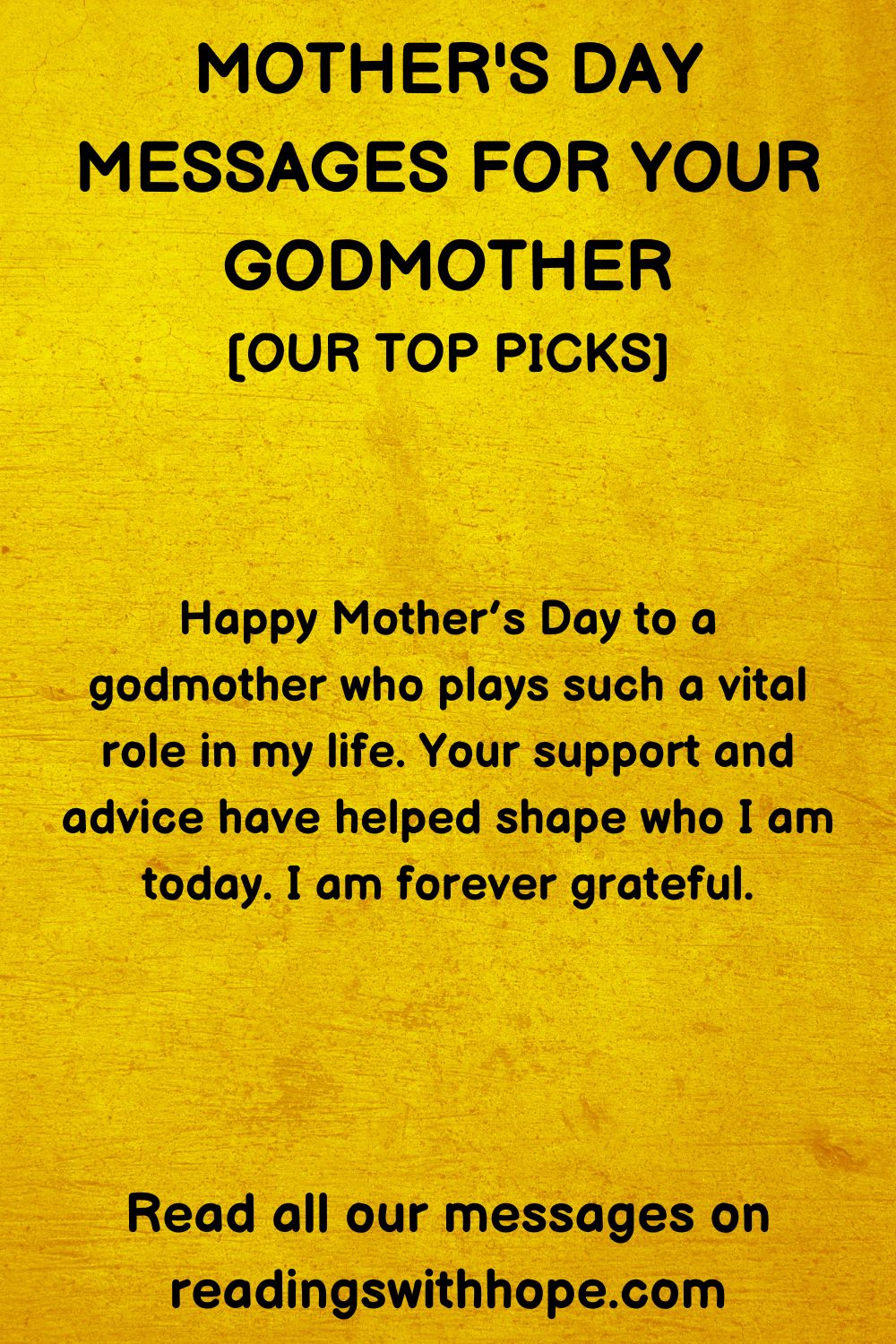 44 Mother's Day Messages for Your Godmother