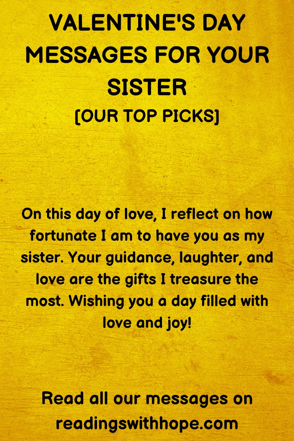 46 Valentine's Day Messages For Your Sister
