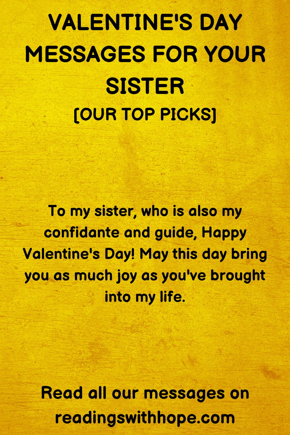 46 Valentine's Day Messages For Your Sister
