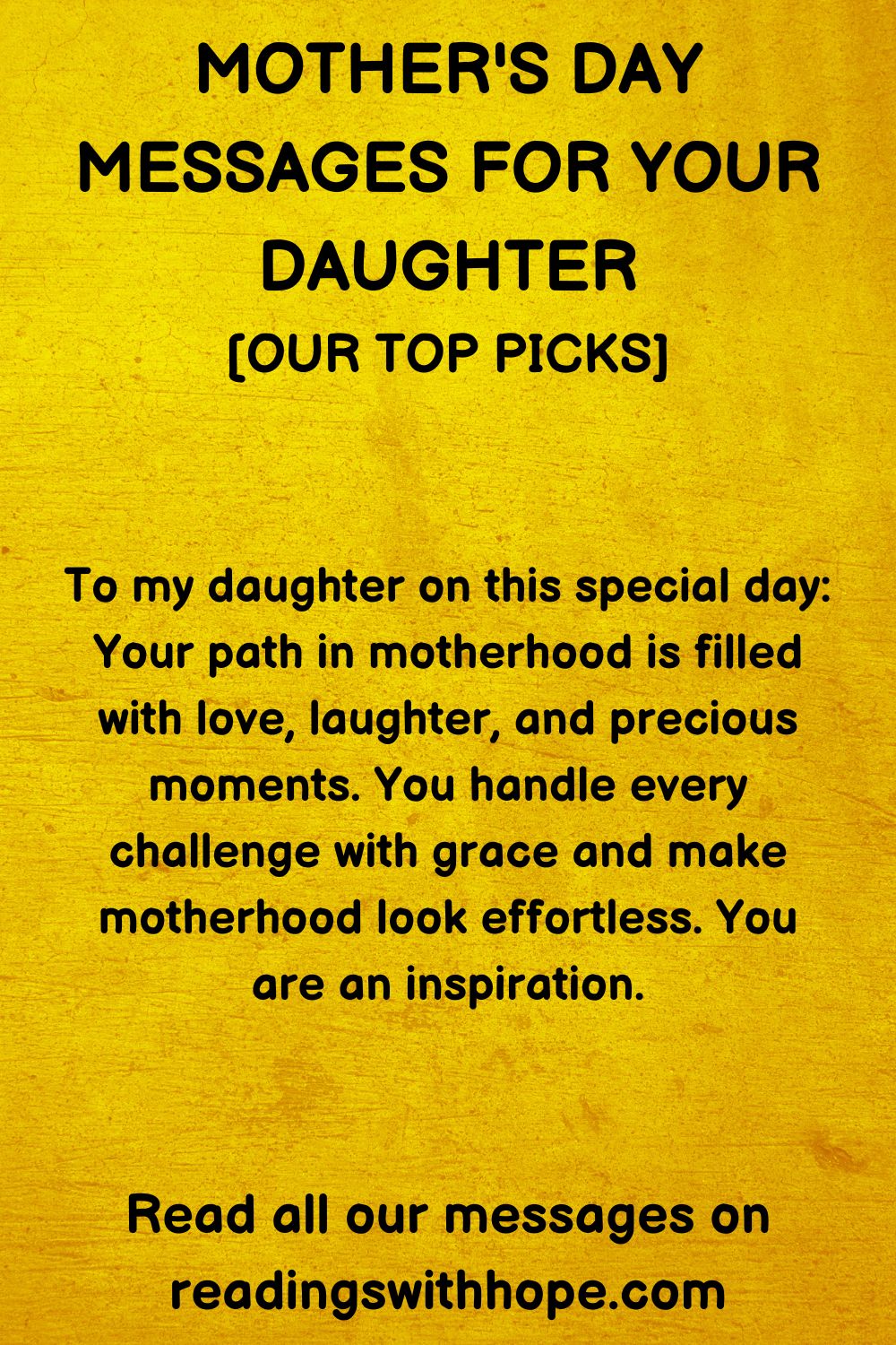 45 Mother's Day Messages For Your Daughter