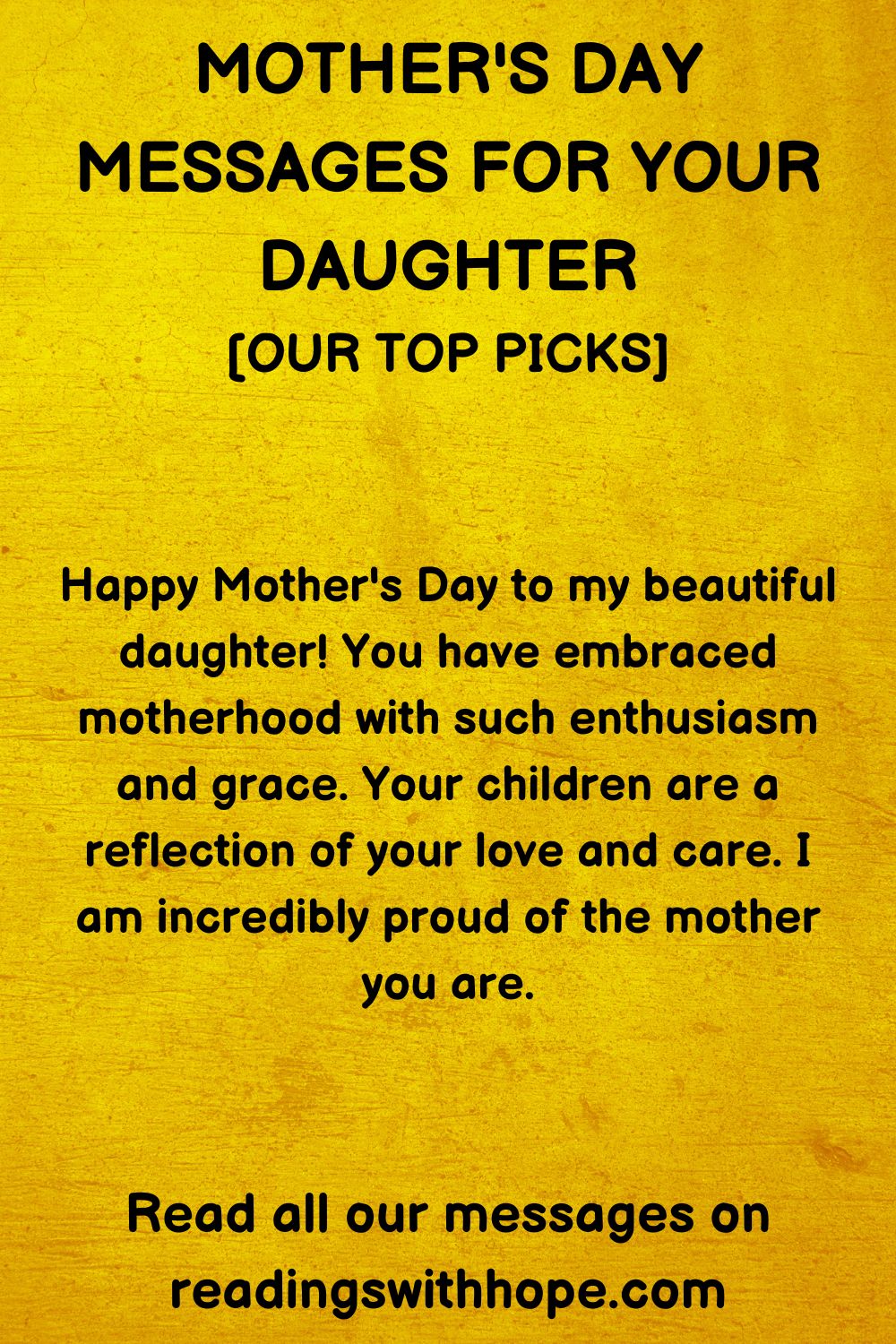 45 Mother's Day Messages For Your Daughter