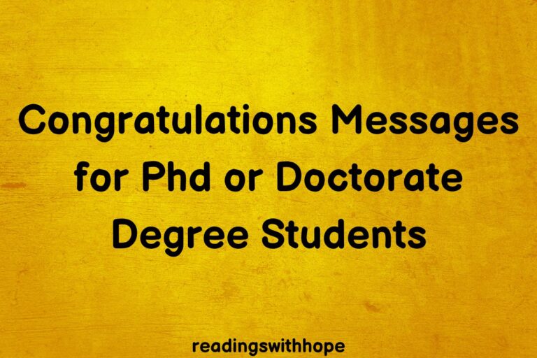 48 Congratulations Messages for PhD or Doctorate Degree Students
