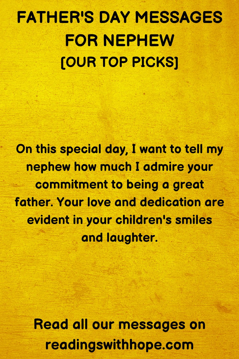 Father's Day Message for Nephew