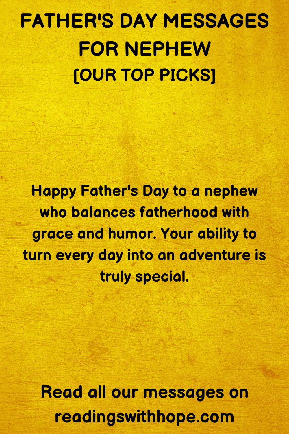 Father's Day Message for Nephew
