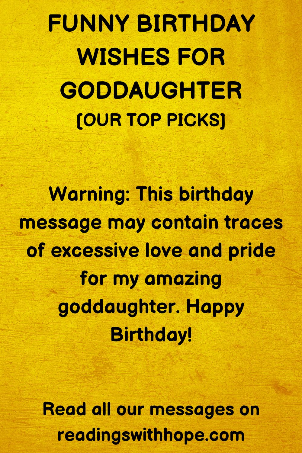 50 Happy Birthday Messages for Goddaughter