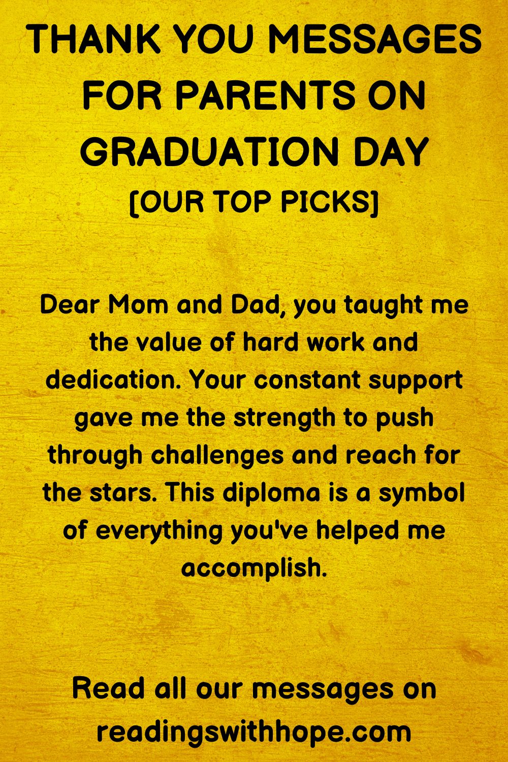 60 Thank You Messages for Parents on Graduation Day