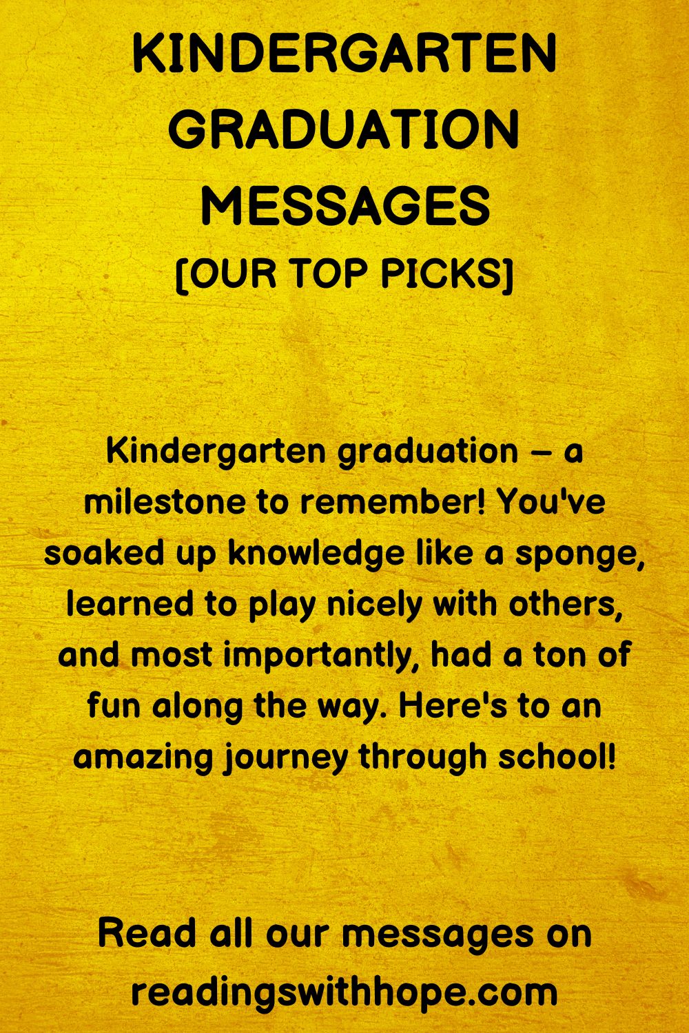 72 Kindergarten Graduation Messages and Wishes