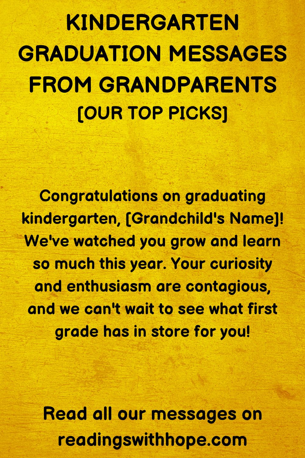 sample graduation speech of kindergarten