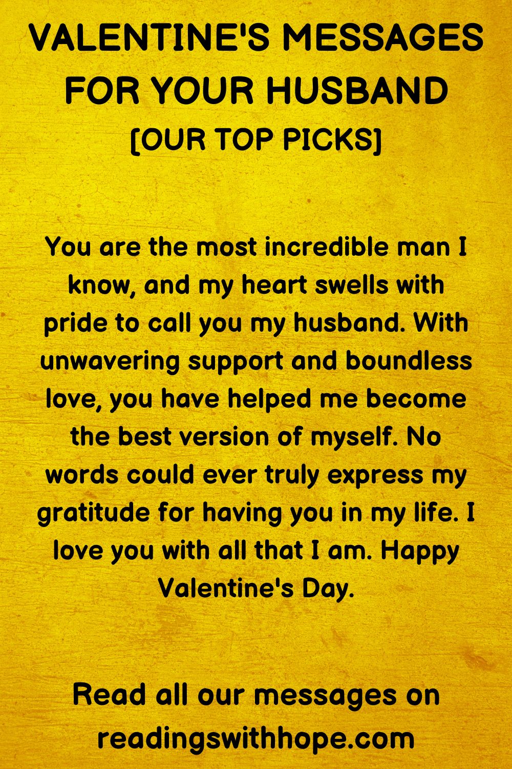 54 Valentine's Messages For Your Husband