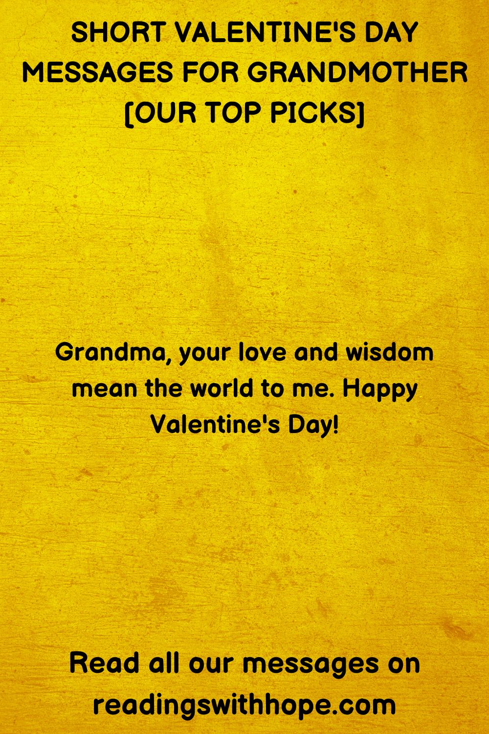 Short Valentine's Day Messages for Grandmother