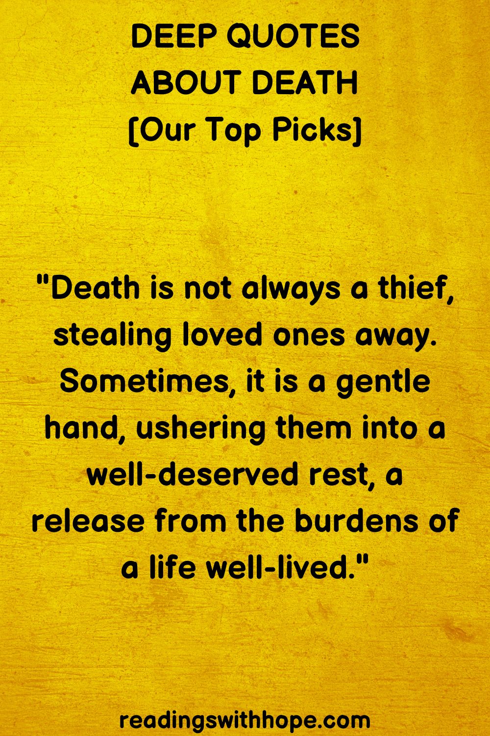 deep quotes about death