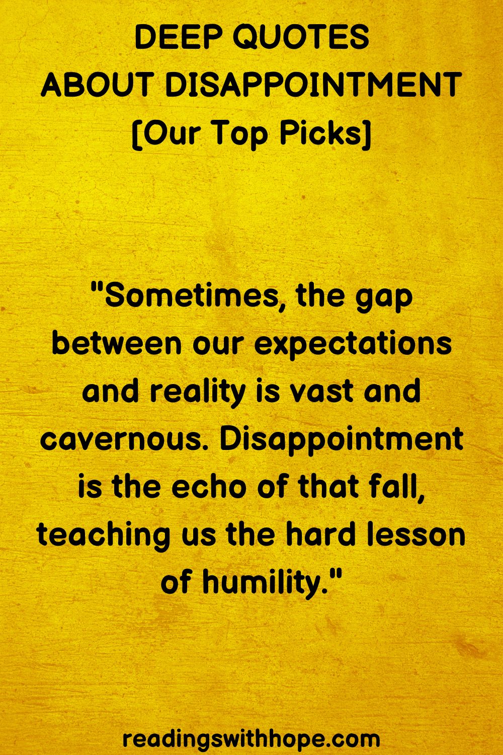 deep quotes about disappointment