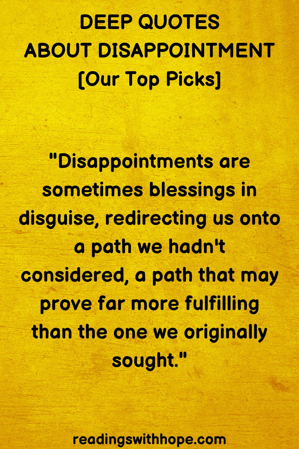 deep quotes about disappointment