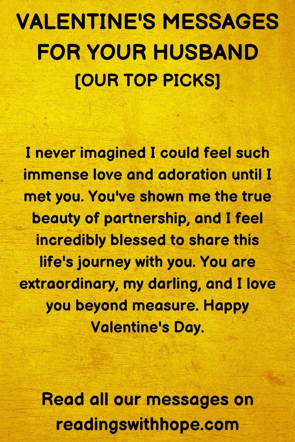 54 Valentine's Messages For Your Husband
