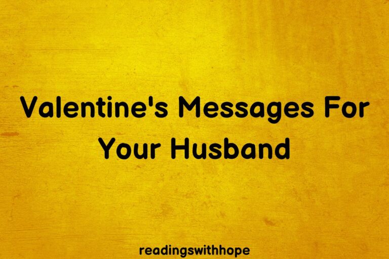 54 Valentine’s Messages For Your Husband