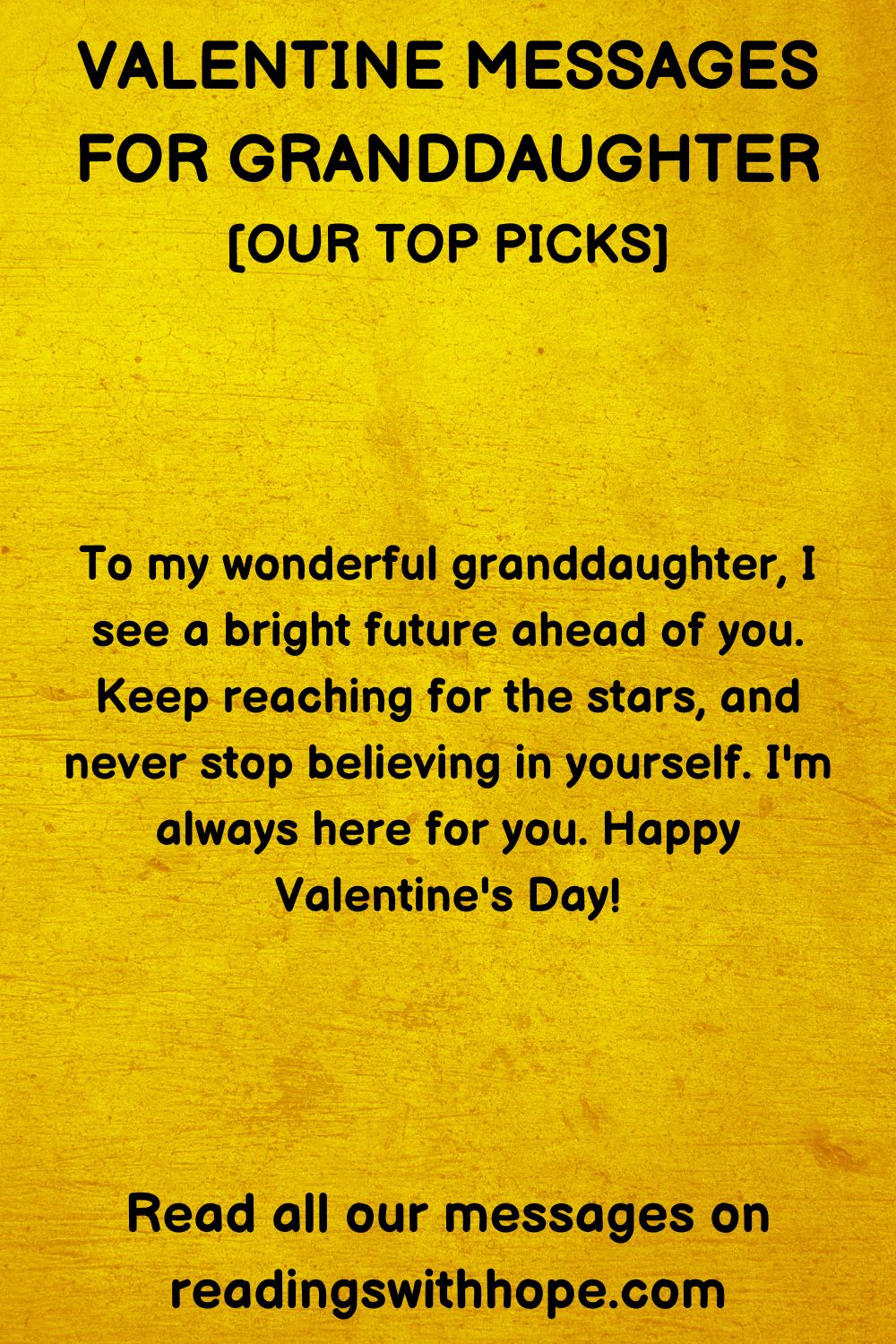 48 Valentine Messages for Granddaughter