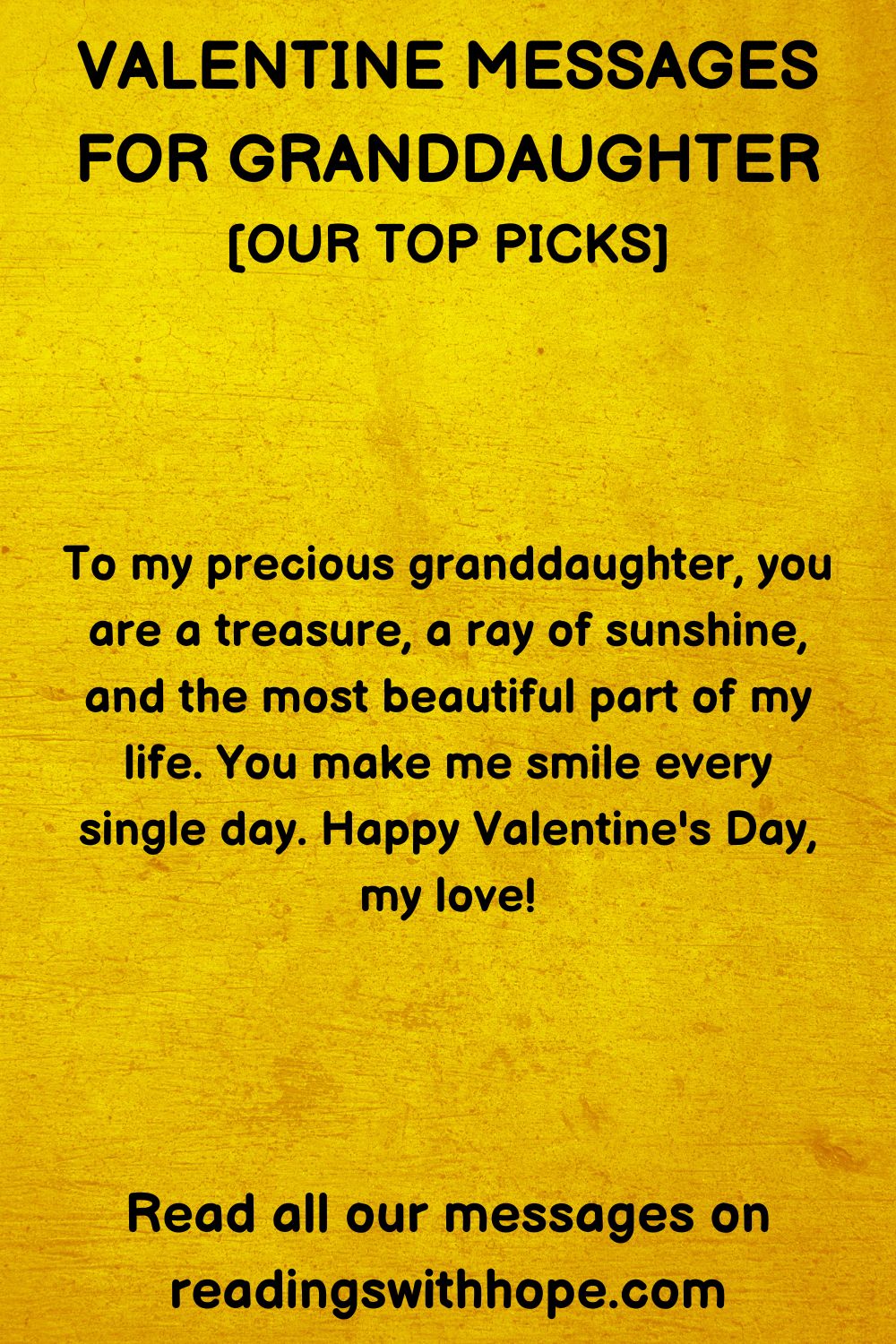 48 Valentine Messages for Granddaughter