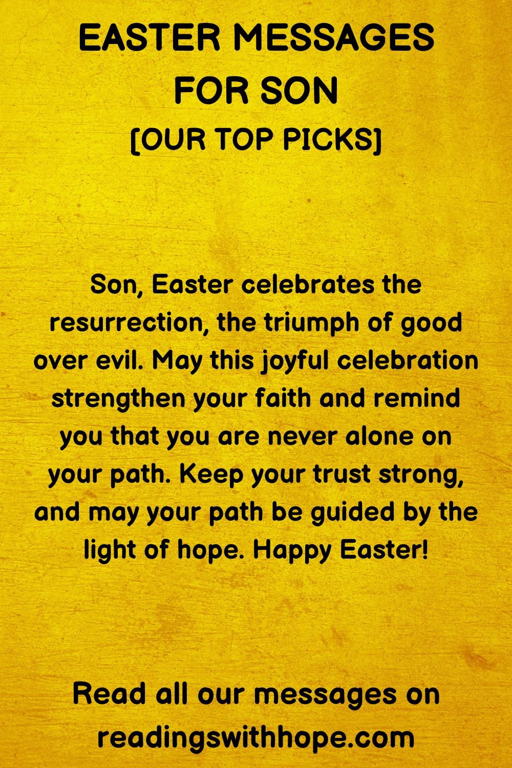 38 Easter Messages for Son