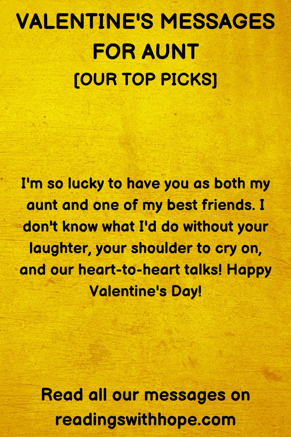 40 Valentine's Messages for Aunt