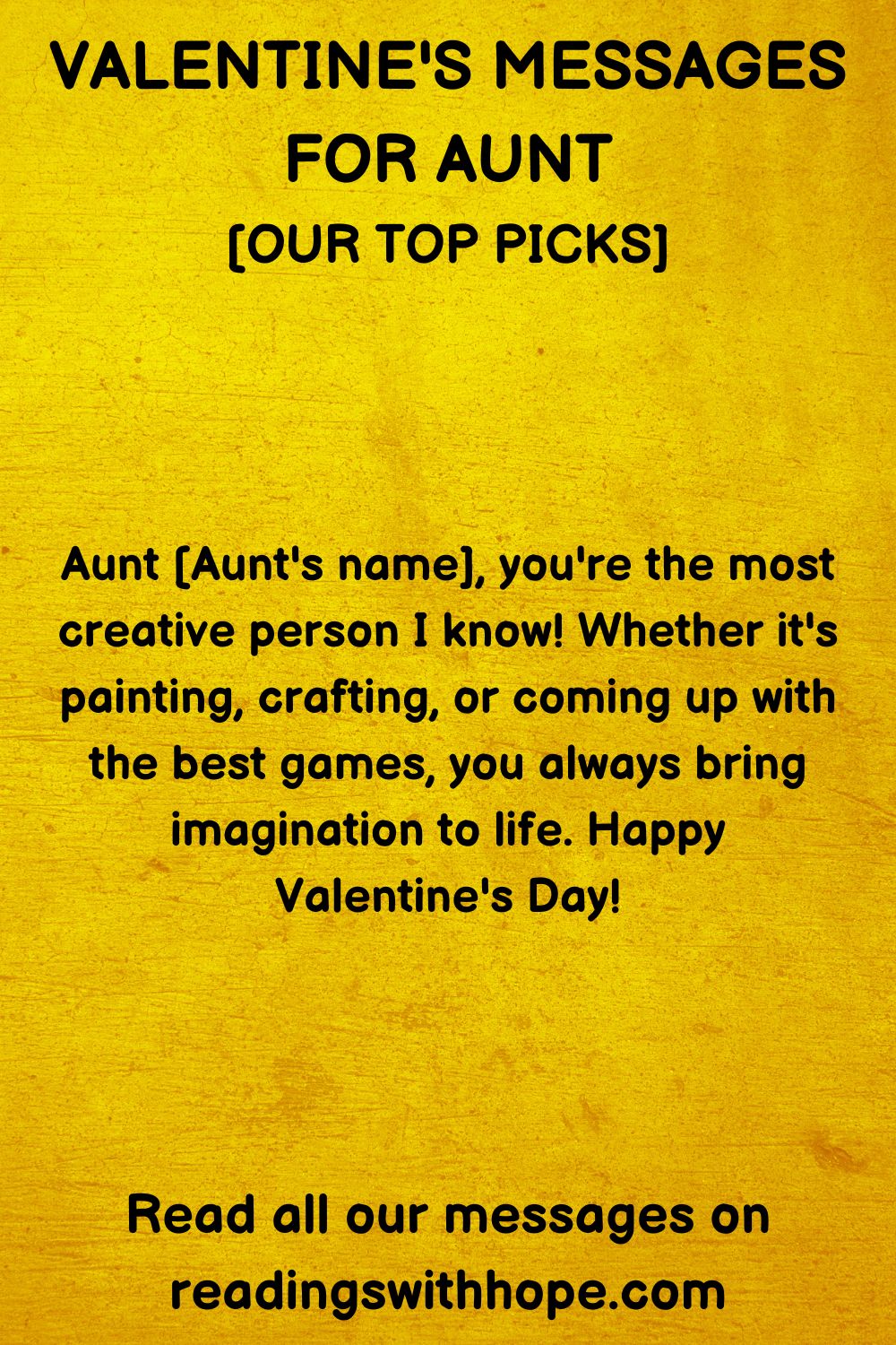 40 Valentine's Messages for Aunt