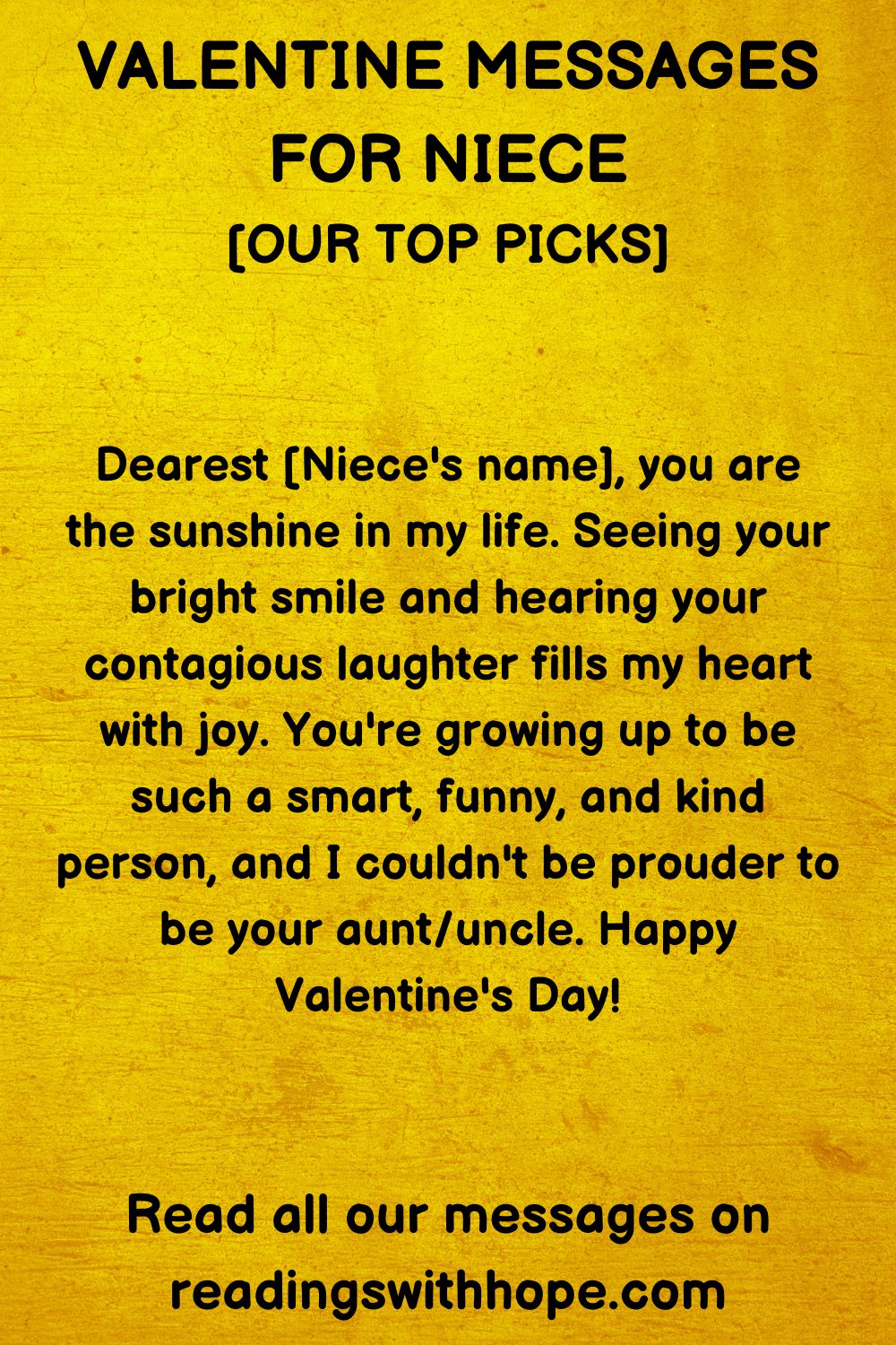 40 Valentine Messages for Niece